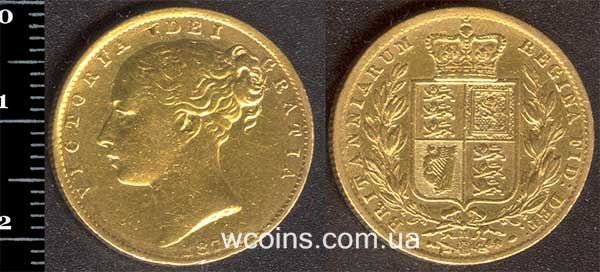 Монета Великобританія 1 соверен 1872