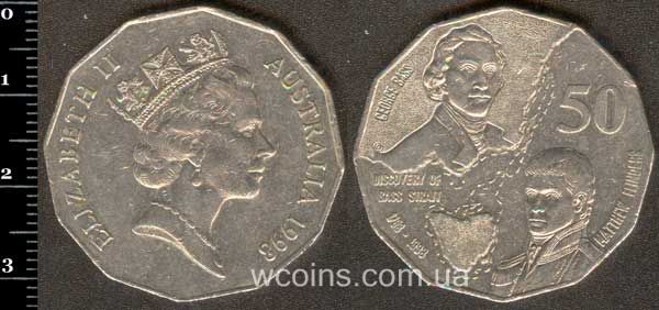 Монета Австралія 50 центів 1998