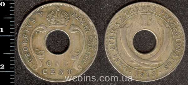 Монета Британска Східна Африка 1 цент 1913