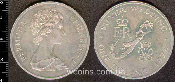Coin Bermuda 1 dollar 1972
