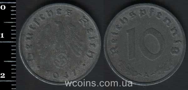 Монета Німеччина 10 рейхспфенігів 1941