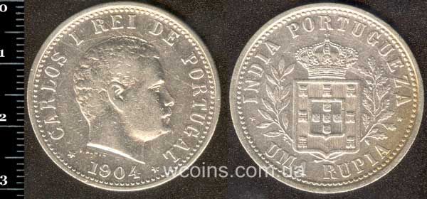 Монета Індія 1 рупія 1904