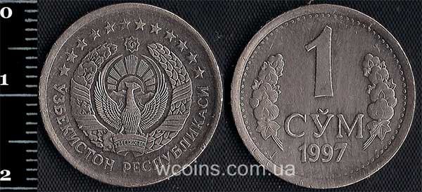 Монета Узбекистан 1 сум 1997