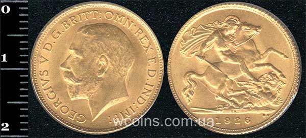 Coin United Kingdom 1/2 sovereign 1926
