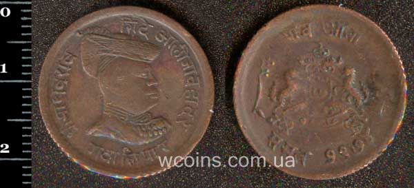 Монета Індія 1/4 анни 1913