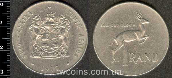 Coin South Africa 1 rand 1977