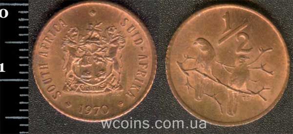 Coin South Africa 1/2 cent 1970