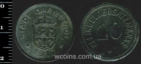 Монета Німеччина - нотгельди 1914 - 1924 10 пфенігів 1917