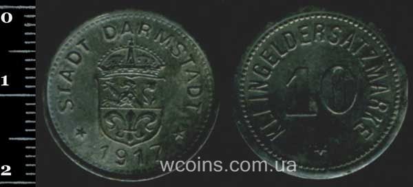 Монета Німеччина - нотгельди 1914 - 1924 10 пфенігів 1917