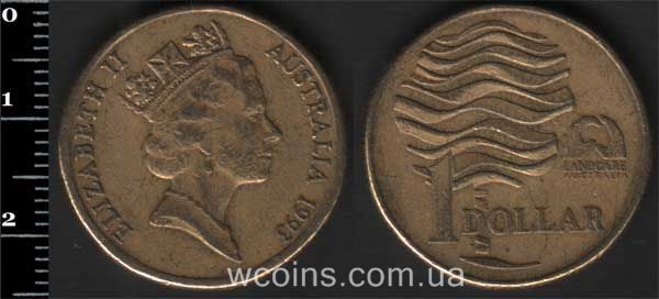 Монета Австралія 1 долар 1993