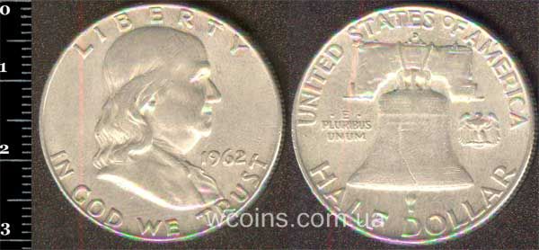 Coin USA 1/2 dollar 1962