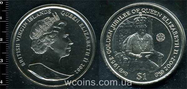 Монета Британські Віргінські Острови 1 долар 2002