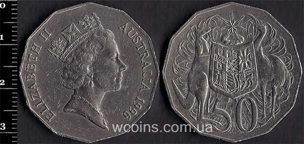 Монета Австралія 50 центів 1996