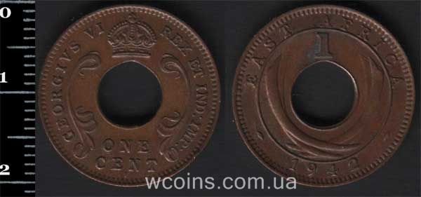 Монета Британска Східна Африка 1 цент 1942