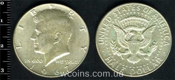 Coin USA 1/2 dollar 1967