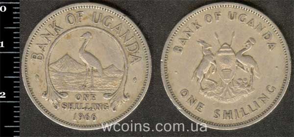 Монета Уганда 1 шилінг 1966