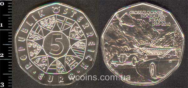 Coin Austria 5 euro 2010