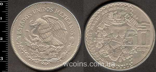 Coin Mexico 50 peso 1984