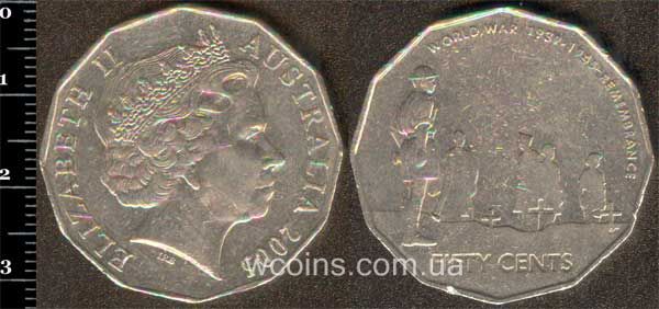 Монета Австралія 50 центів 2005