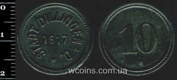 Монета Німеччина - нотгельди 1914 - 1924 10 пфенігів 1917