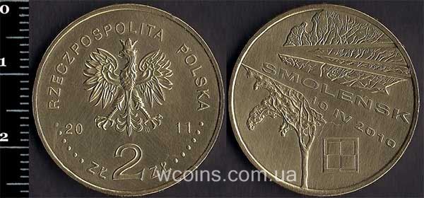 Монета Польща 2 злотих 2011