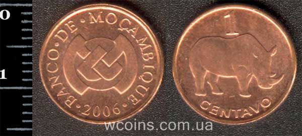 Монета Мозамбік 1 сентаво 2006