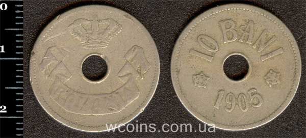 Монета Румунія 10 бані 1905