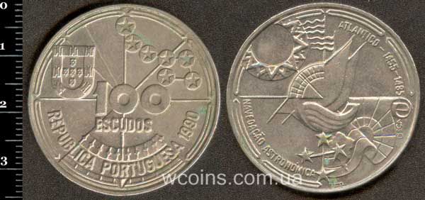 Монета Портуґалія 100 ескудо 1990
