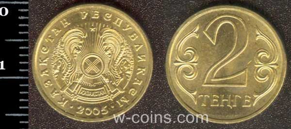 Монета Казахстан 2 теньге 2005