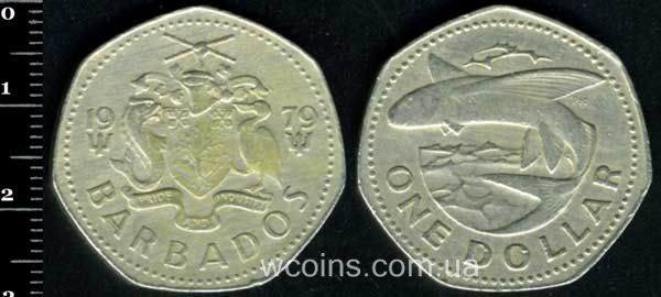 Монета Барбадос 1 долар 1979