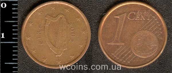 Монета Ірландія 1 євро цент 2002