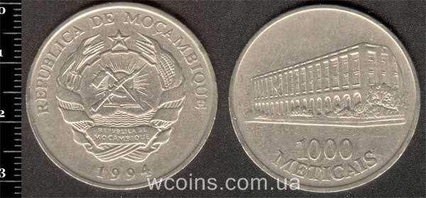 Coin Mozambique 1000 meticais 1994