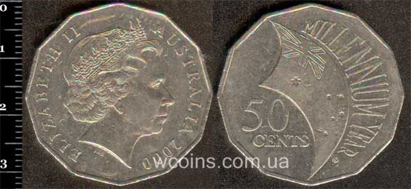 Монета Австралія 50 центів 2000