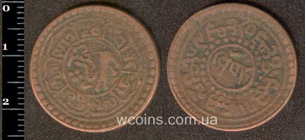 Монета Тибет 1 шо