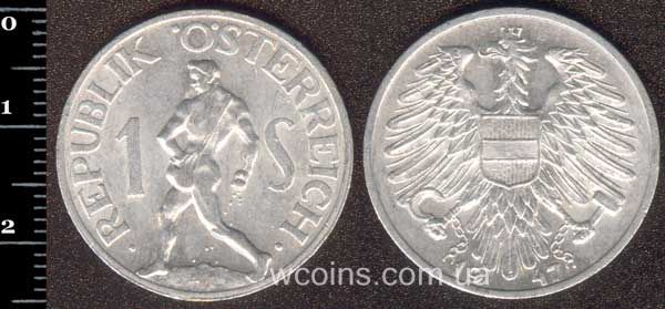 Монета Австрія 1 шилінг 1947