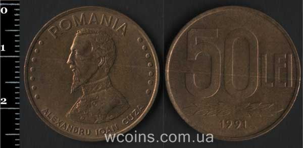 Монета Румунія 50 лей 1991
