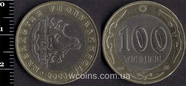 Монета Казахстан 100 теньге 2003