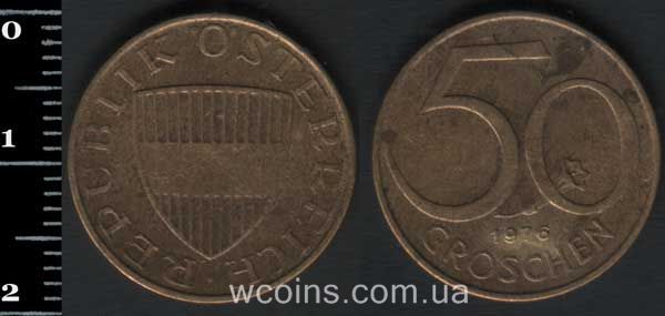 Монета Австрія 50 грошей 1976