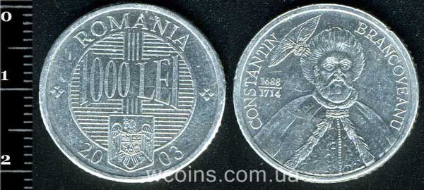 Монета Румунія 1000 лей 2003