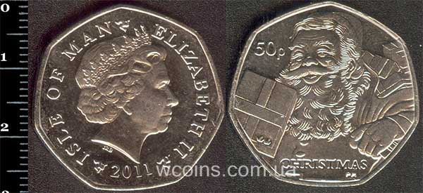 Coin Isle of Man 50 pence 2011