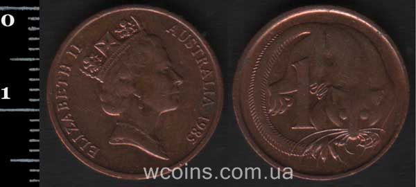 Монета Австралія 1 цент 1985