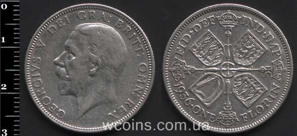 Coin United Kingdom 1 florin 1936
