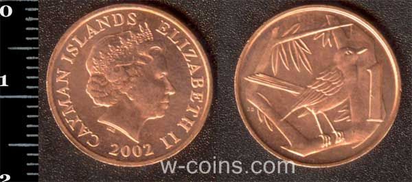Монета Кайманові о-ви 1 цент 2002