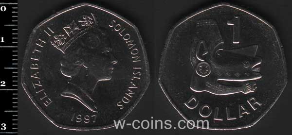 Монета Соломонові острови 1 долар 1997
