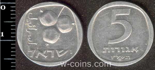 Монета Ізраїль 5 агор 1976