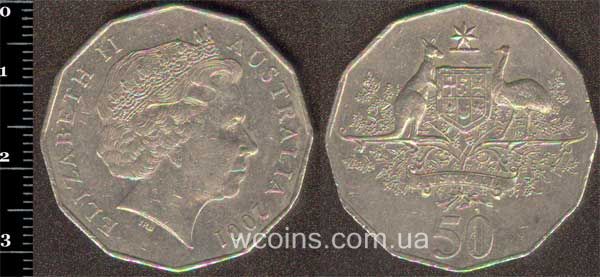 Монета Австралія 50 центів 2001