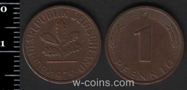 Coin Germany 1 pfennig 1979