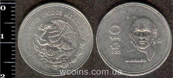 Монета Мексика 10 песо 1985