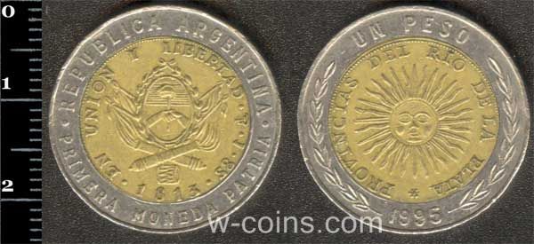 Coin Argentina 1 peso 1995