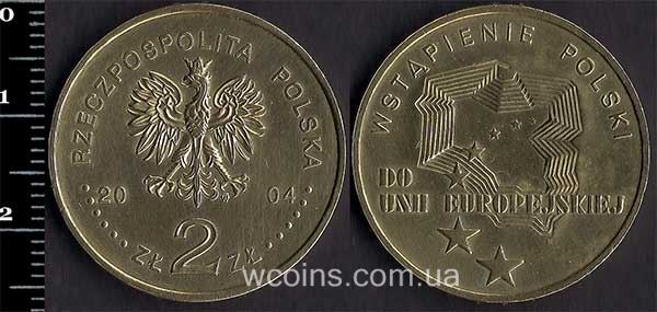 Монета Польща 2 злотих 2004